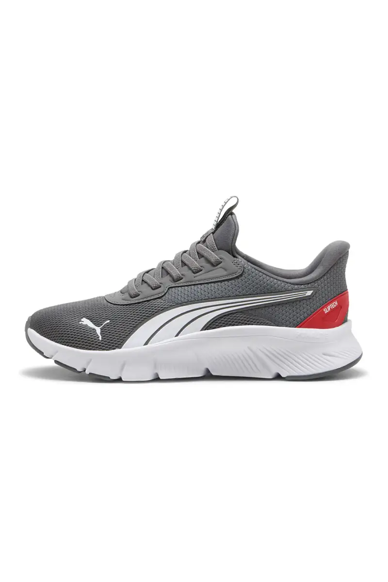 Sneakers grigie e bianche slip on in mesh Puma Flexfocus Lite SLIPTECH Jr [GRIGIO]