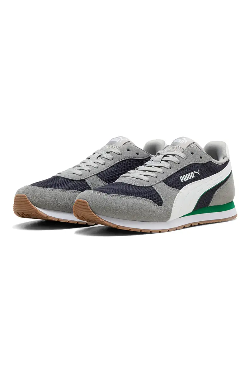 Sneakers grigie e navy in mesh con dettagli scamosciati Puma ST Miler [NAVY miniatura 2