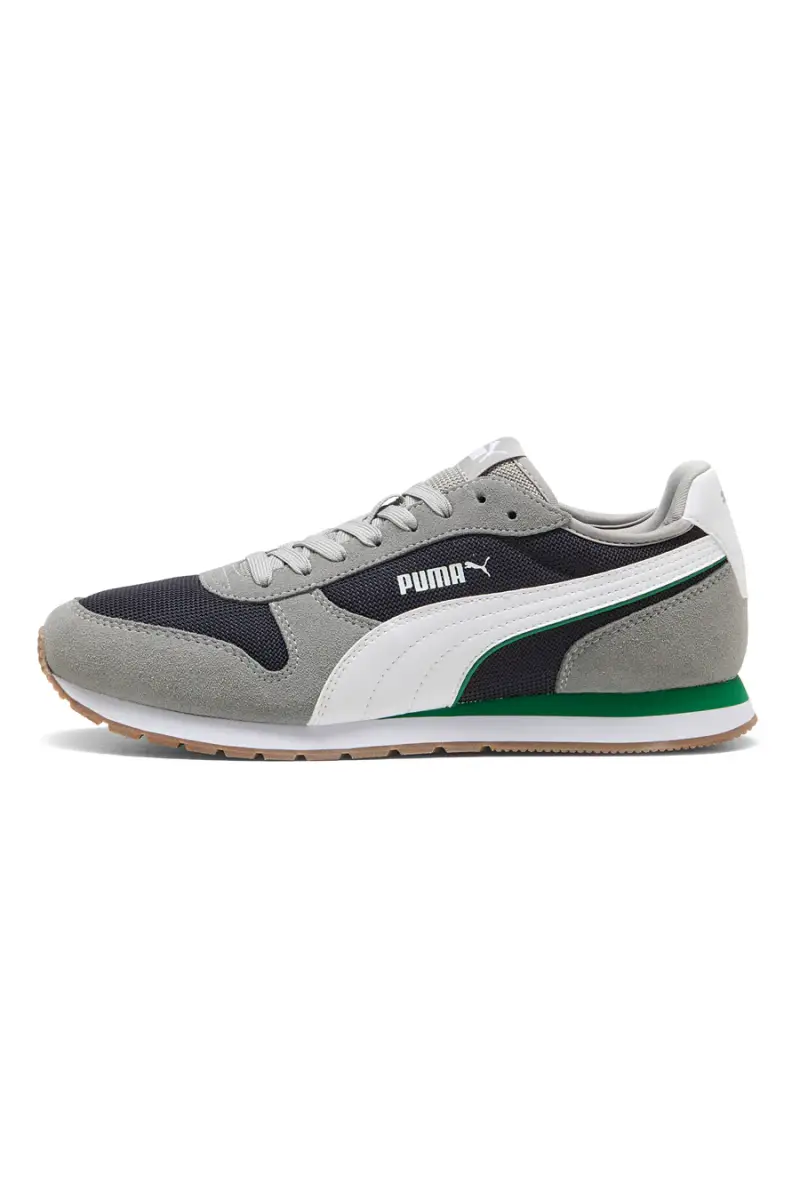 Sneakers grigie e navy in mesh con dettagli scamosciati Puma ST Miler [NAVY