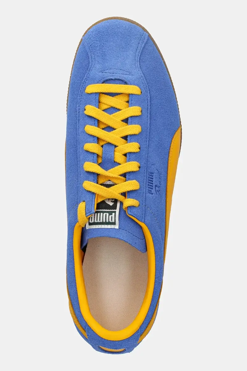 sneakers in camoscio Brasil uomo colore blu 401048 miniatura 4