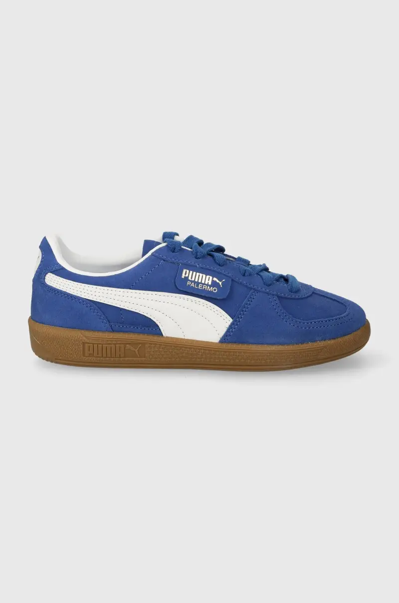 sneakers in camoscio Palermo Cobalt Glaze colore blu 396463