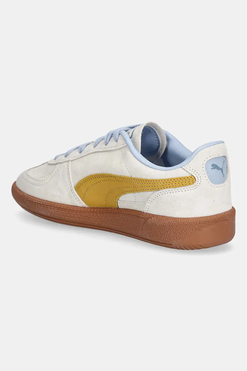 sneakers in camoscio Palermo Cobalt Glaze colore blu 396463 Beige miniatura 3