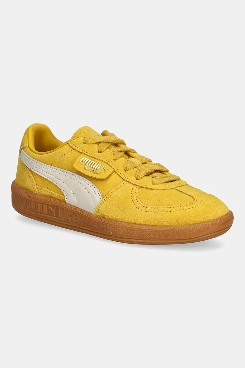 sneakers in camoscio Palermo Cobalt Glaze colore giallo 396463