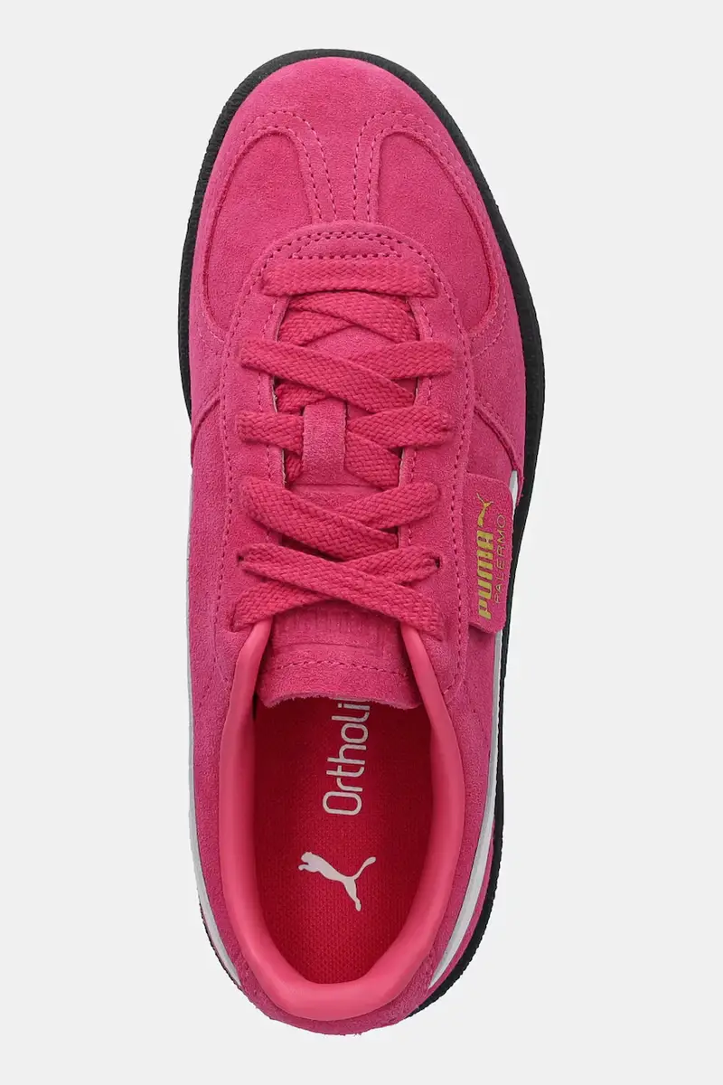 sneakers in camoscio Palermo Cobalt Glaze colore rosa 396463 miniatura 4