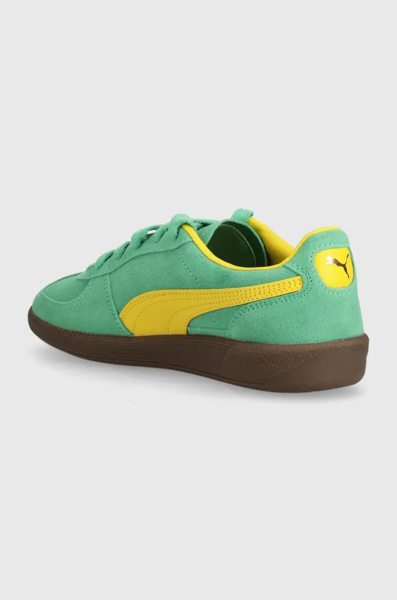 sneakers in camoscio Palermo Cobalt Glaze colore verde 396463 miniatura 3