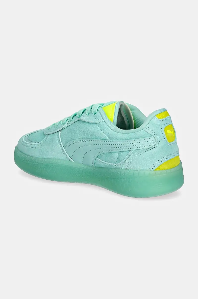 sneakers in camoscio Palermo Moda Xtra Turchese miniatura 3