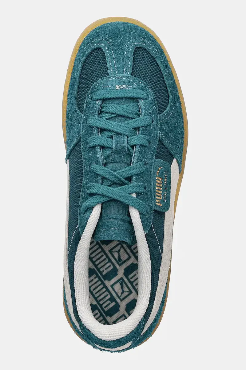 sneakers in camoscio Palermo Vintage Turchese miniatura 4