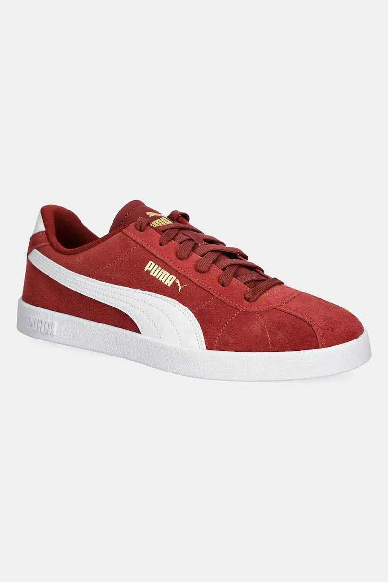 sneakers in camoscio Puma Club II colore granata 397444