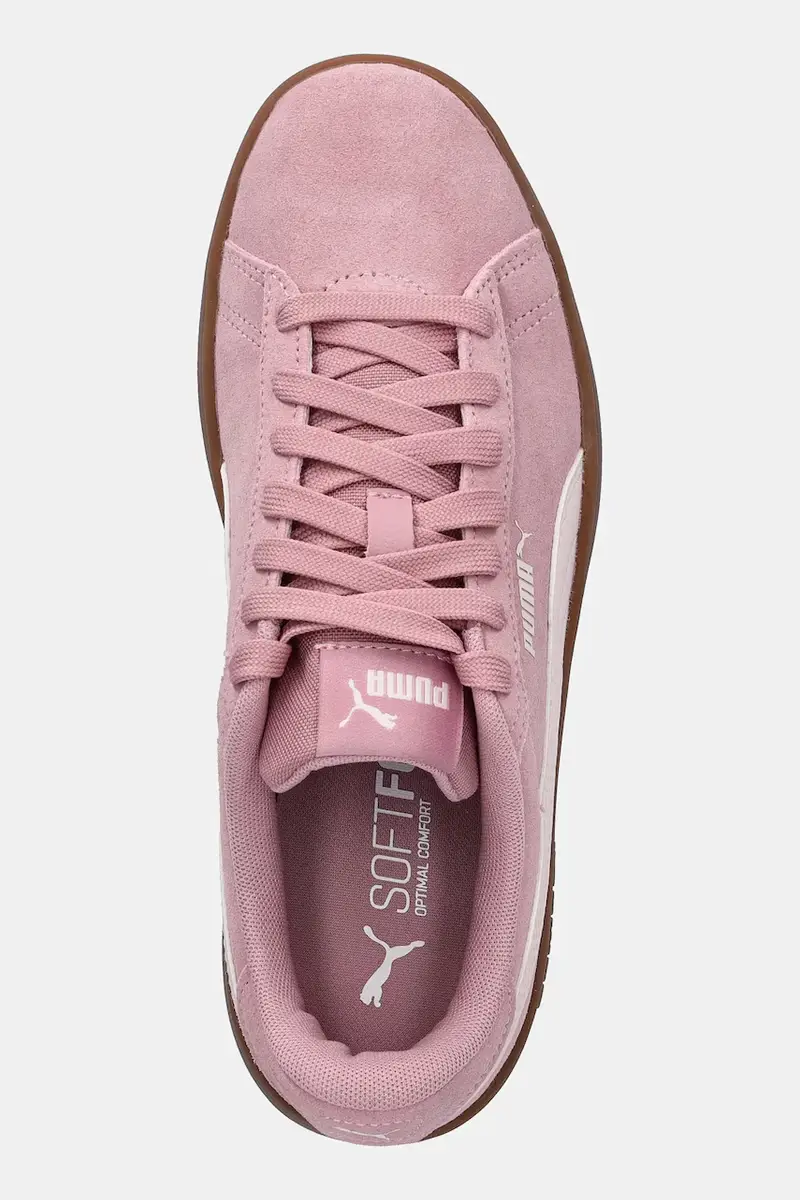 sneakers in camoscio PUMA Smash 3.0 uomo colore rosa 390984 miniatura 4