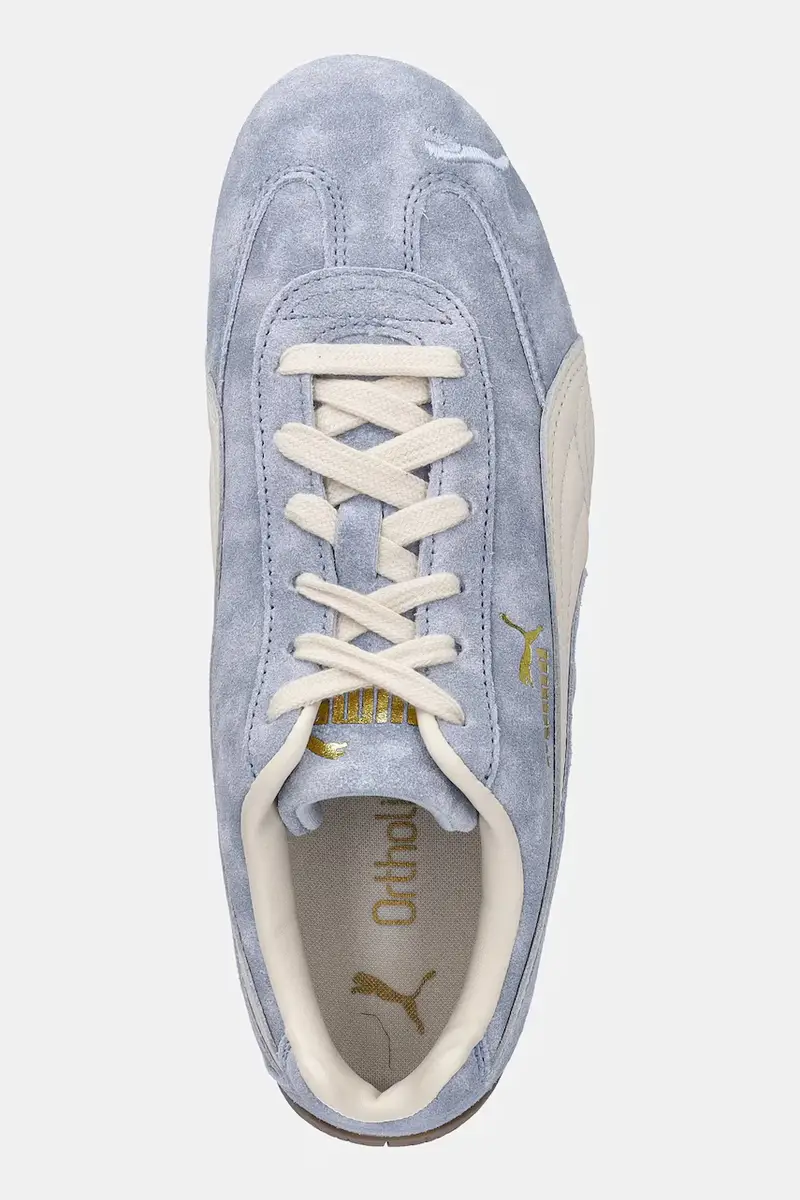 sneakers in camoscio Speedcat Faded donna colore blu 403688 miniatura 4