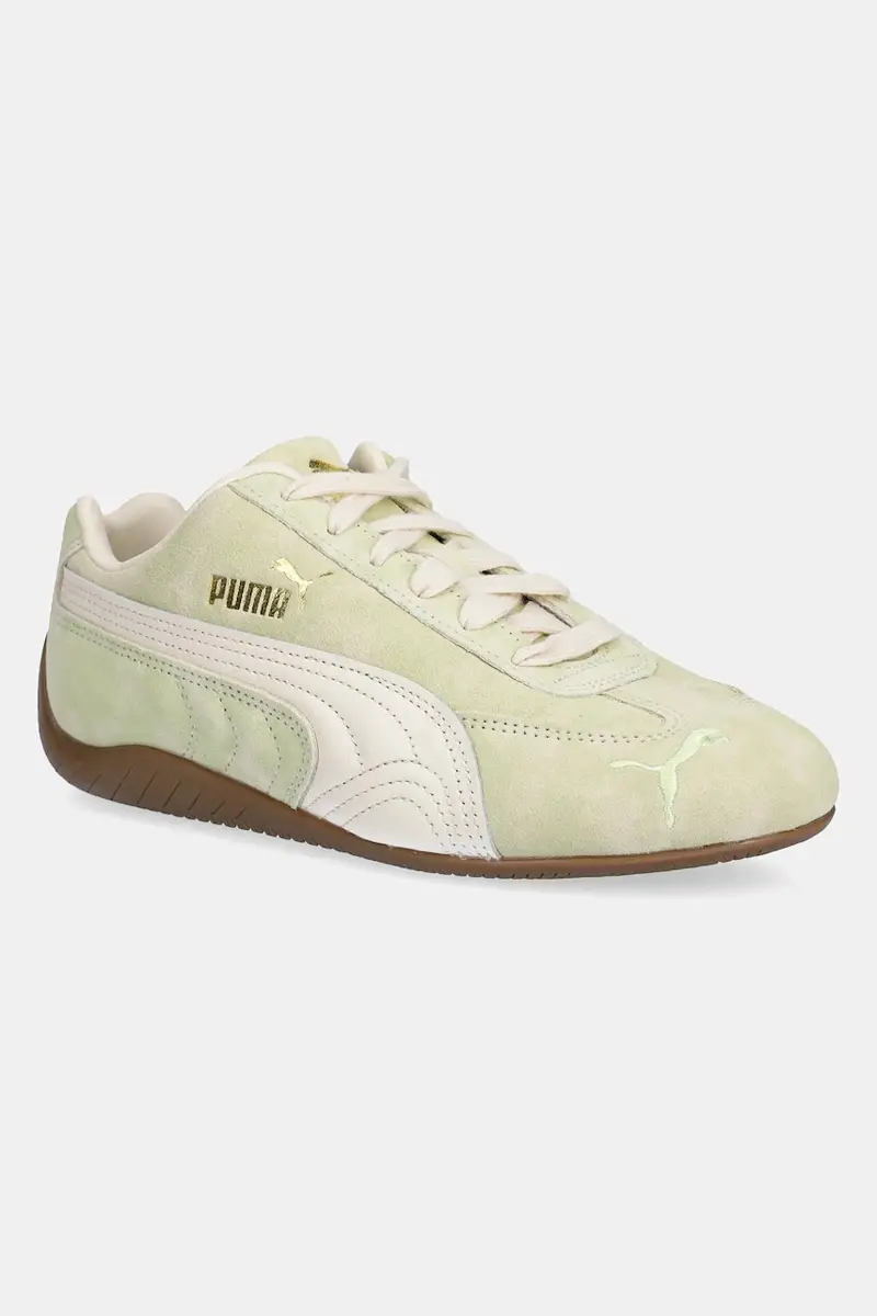 sneakers in camoscio Speedcat Faded donna colore verde 403688