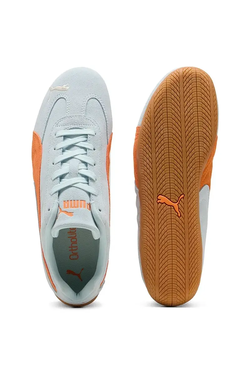 sneakers in camoscio Speedcat OG colore blu 398846 miniatura 5