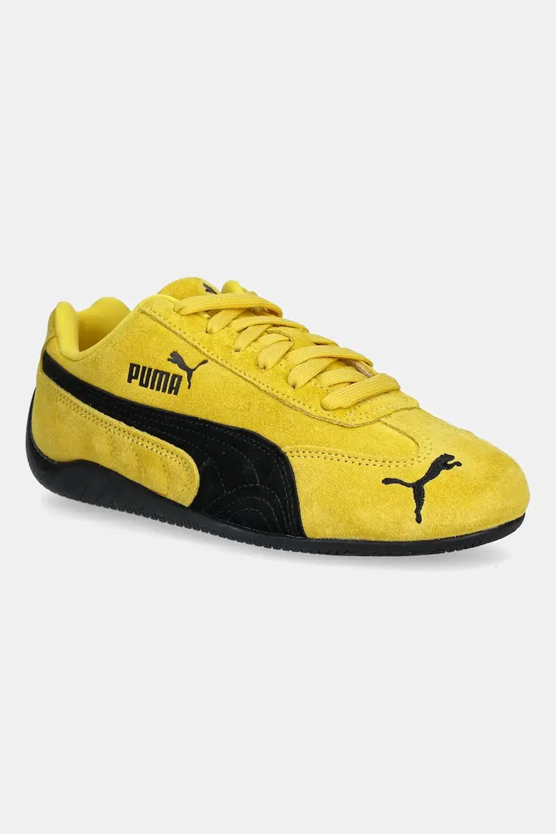 sneakers in camoscio Speedcat OG colore nero 398846 Giallo
