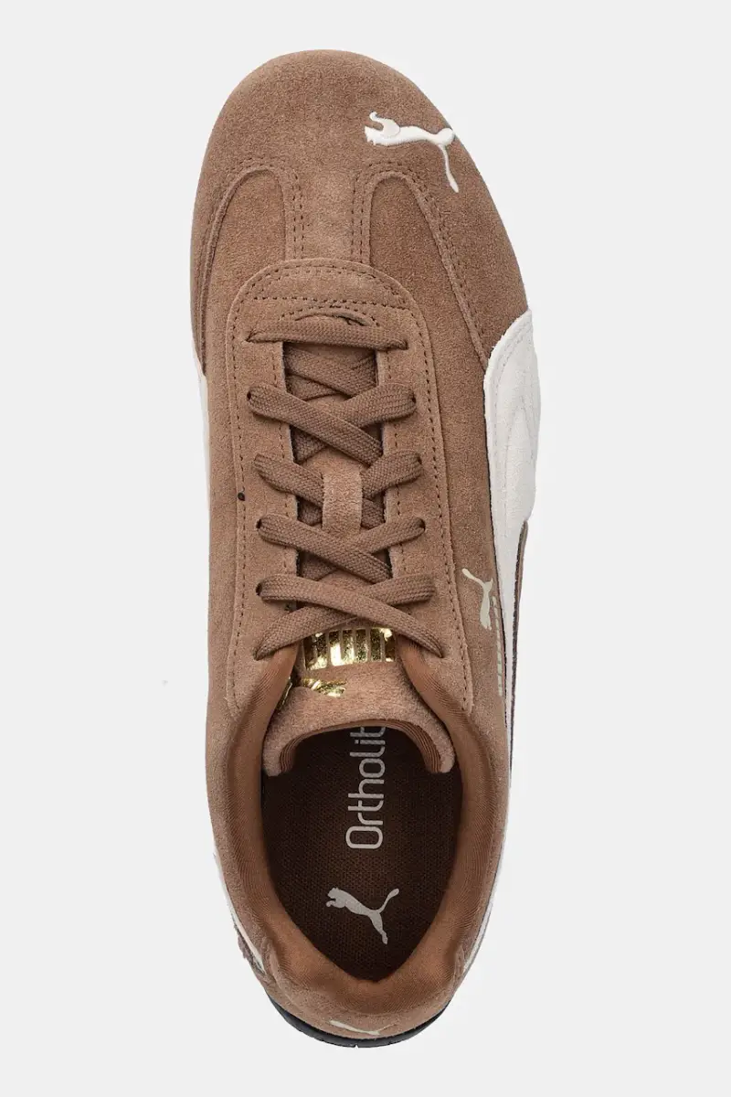 sneakers in camoscio Speedcat OG Marrone miniatura 4