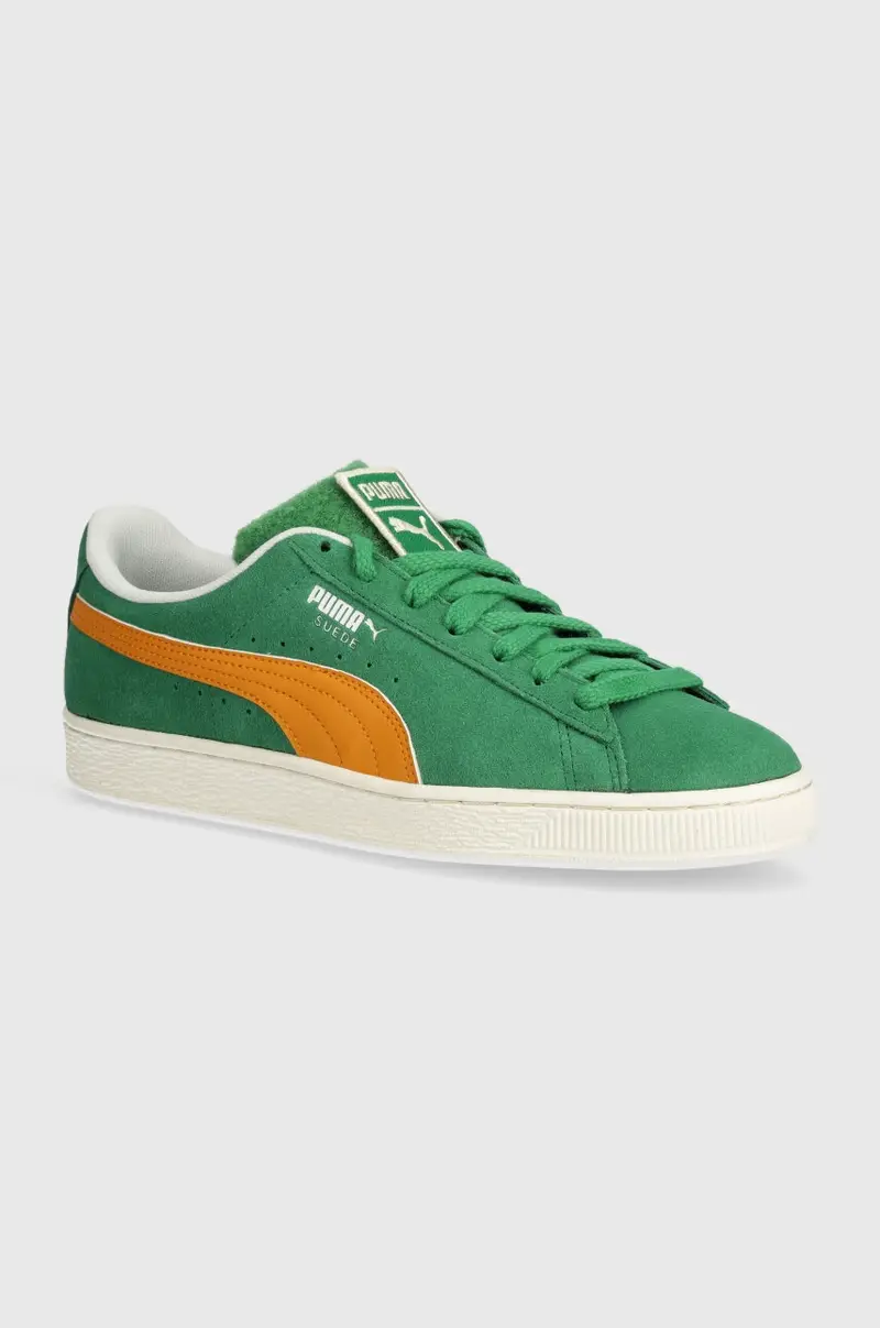 sneakers in camoscio Suede Patch colore verde 374915