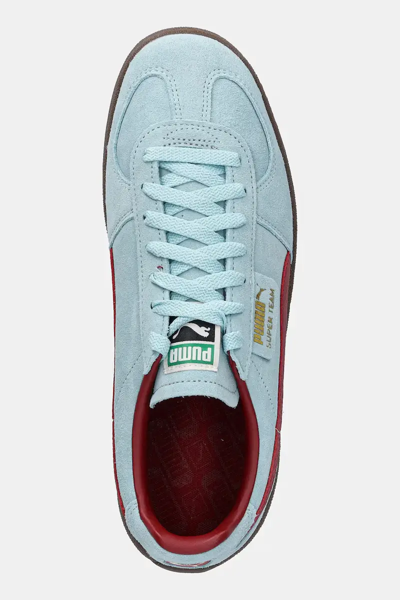 sneakers in camoscio Super Team SD uomo colore turchese 398528 miniatura 4