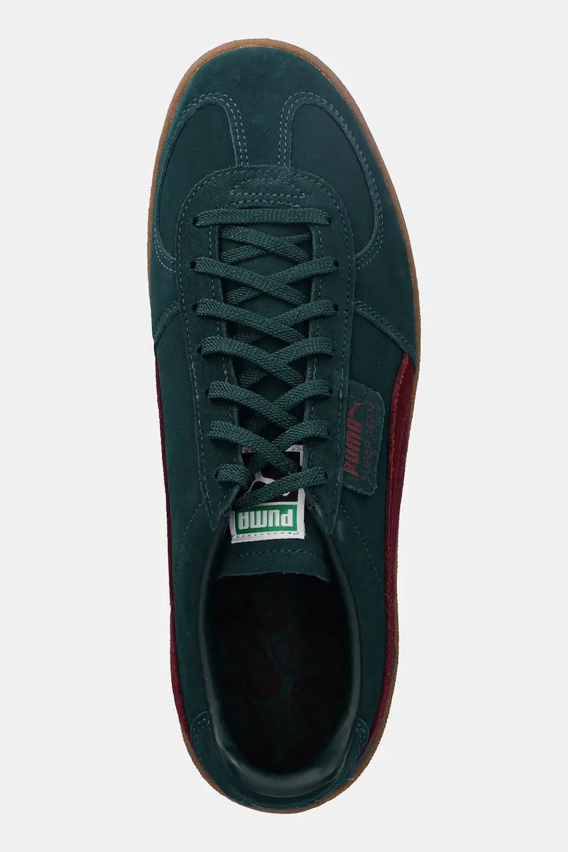 sneakers in camoscio Super Team uomo colore verde 403171 miniatura 4