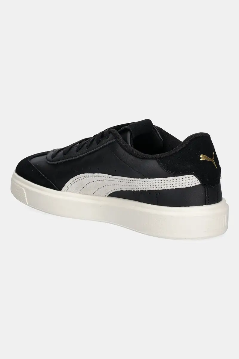sneakers in pelle Lajla T-toe colore bianco 397734 Nero miniatura 3