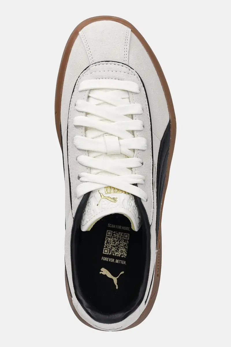 sneakers in pelle Puma Club Klassika SD donna colore beige 400718 miniatura 4