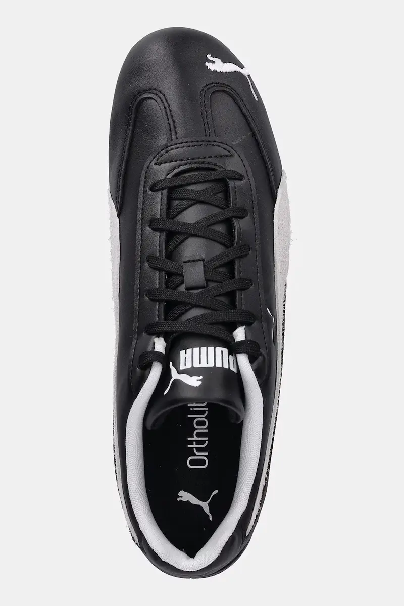 sneakers in pelle Speedcat LTHR colore nero 403175 miniatura 4