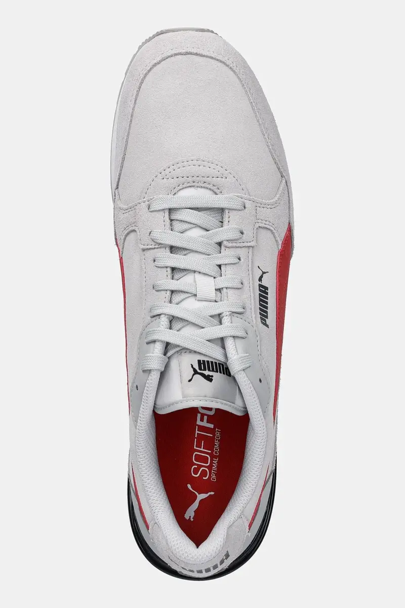 sneakers in pelle ST Runner v4 SD uomo colore grigio 399665 miniatura 4