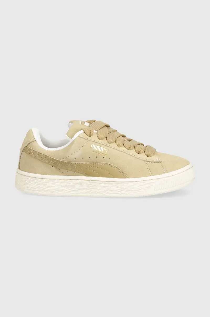 sneakers in pelle Suede XL colore beige 395205 396402 miniatura 2