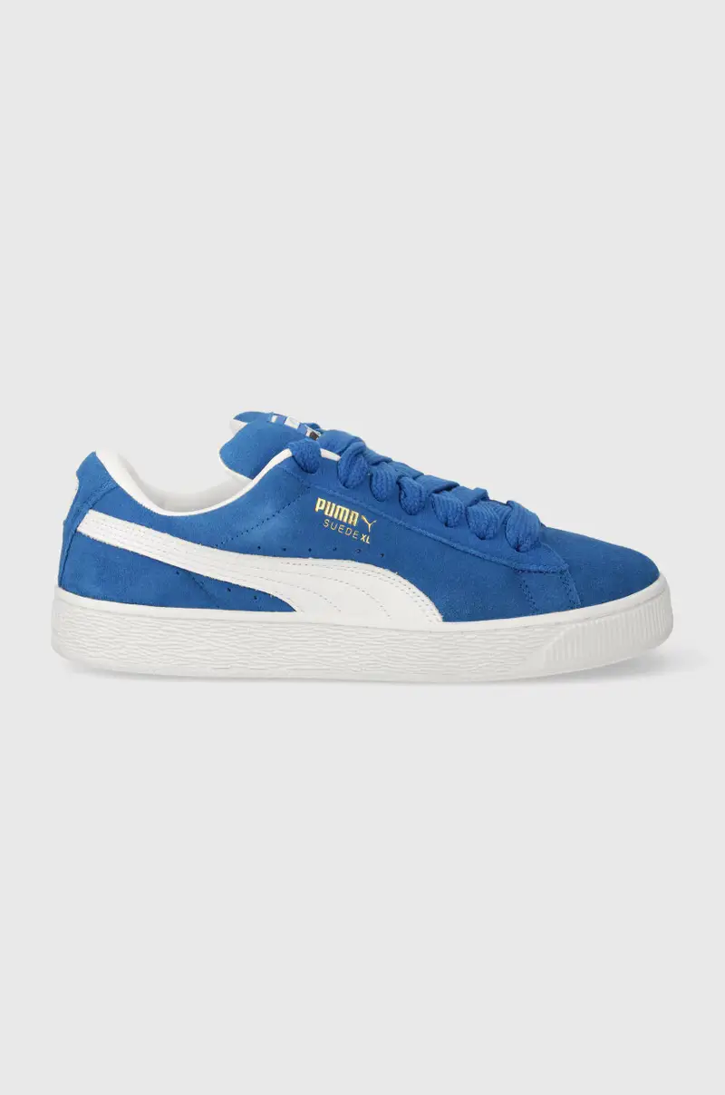 sneakers in pelle Suede XL colore blu 395205 396402 miniatura 2