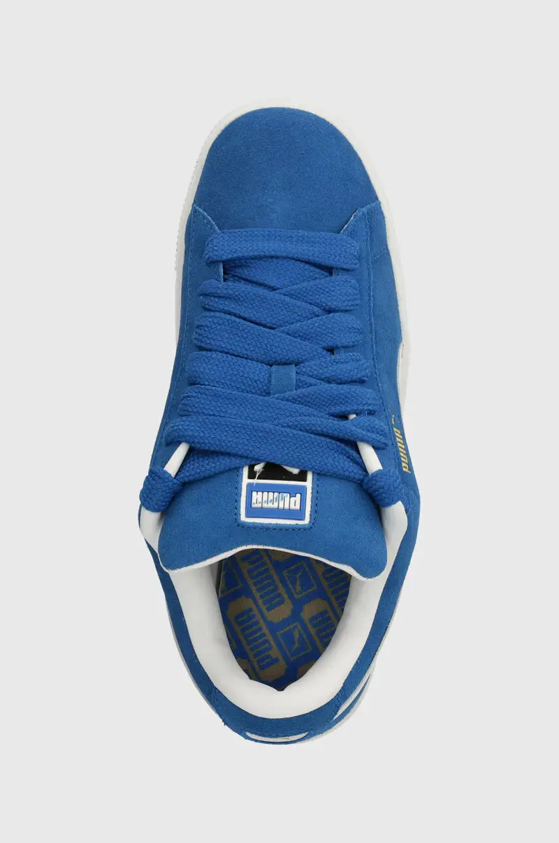 sneakers in pelle Suede XL colore blu 395205 396402 miniatura 4