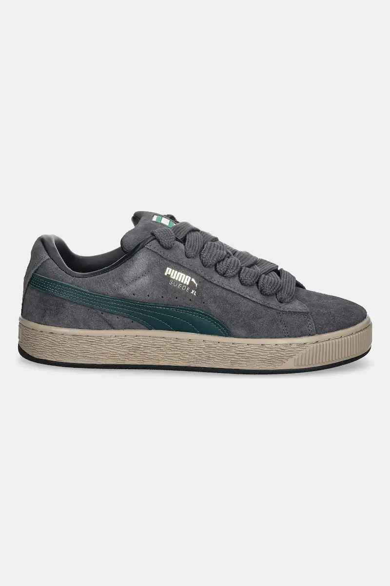 sneakers in pelle Suede XL colore nero 395205 Grigio miniatura 2