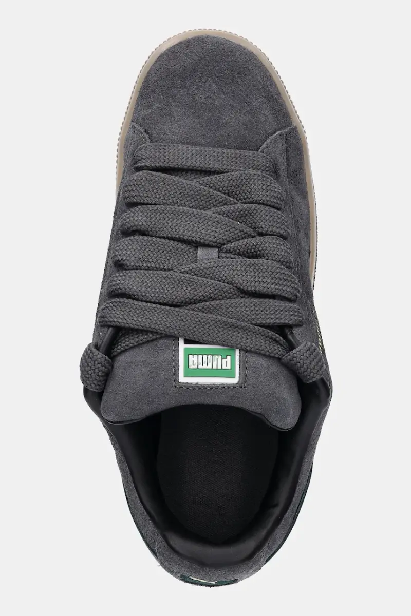 sneakers in pelle Suede XL colore nero 395205 Grigio miniatura 4