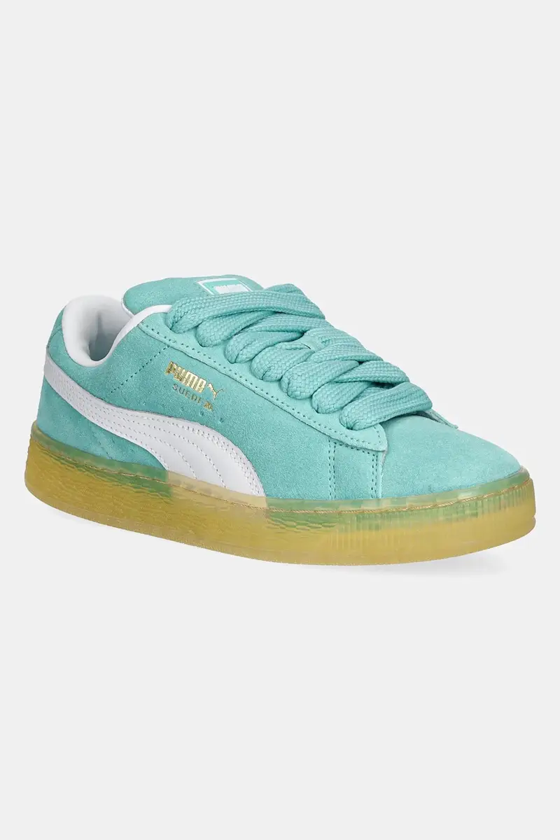 sneakers in pelle Suede XL colore turchese 395205