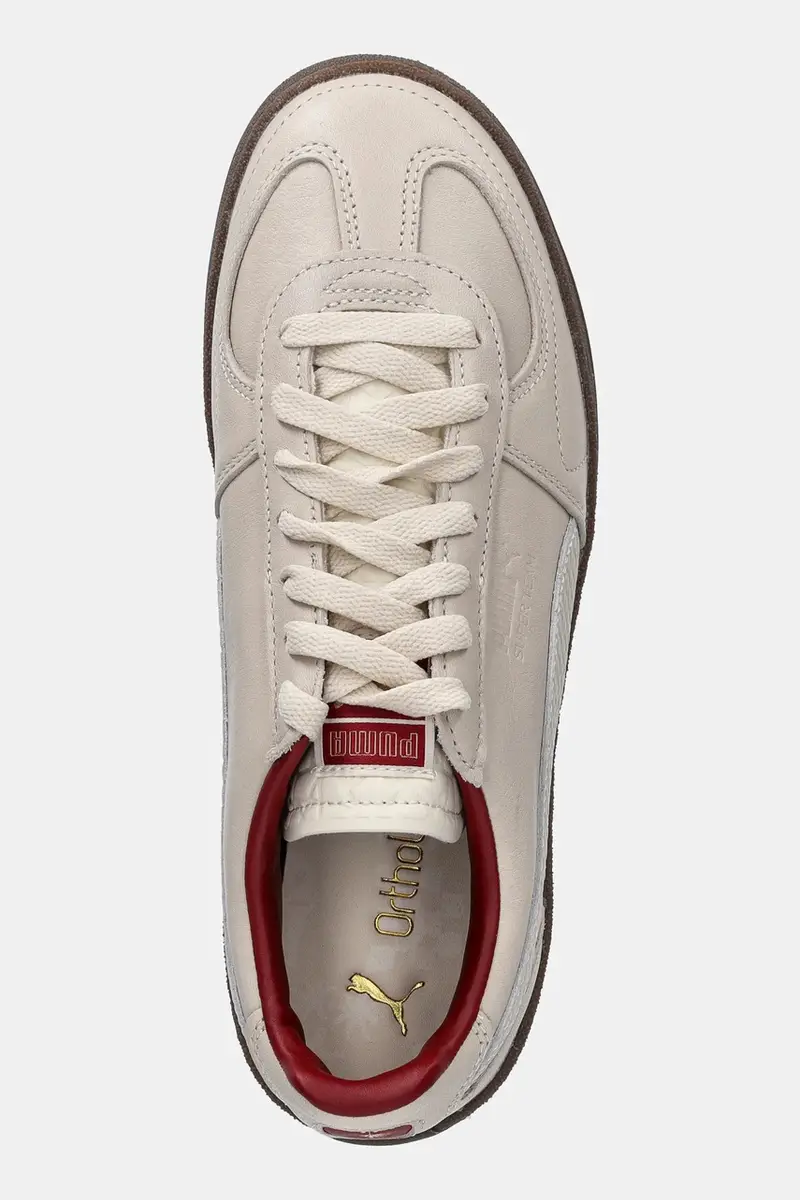 sneakers in pelle Super Team Palais Artisan uomo colore beige 400374 miniatura 4