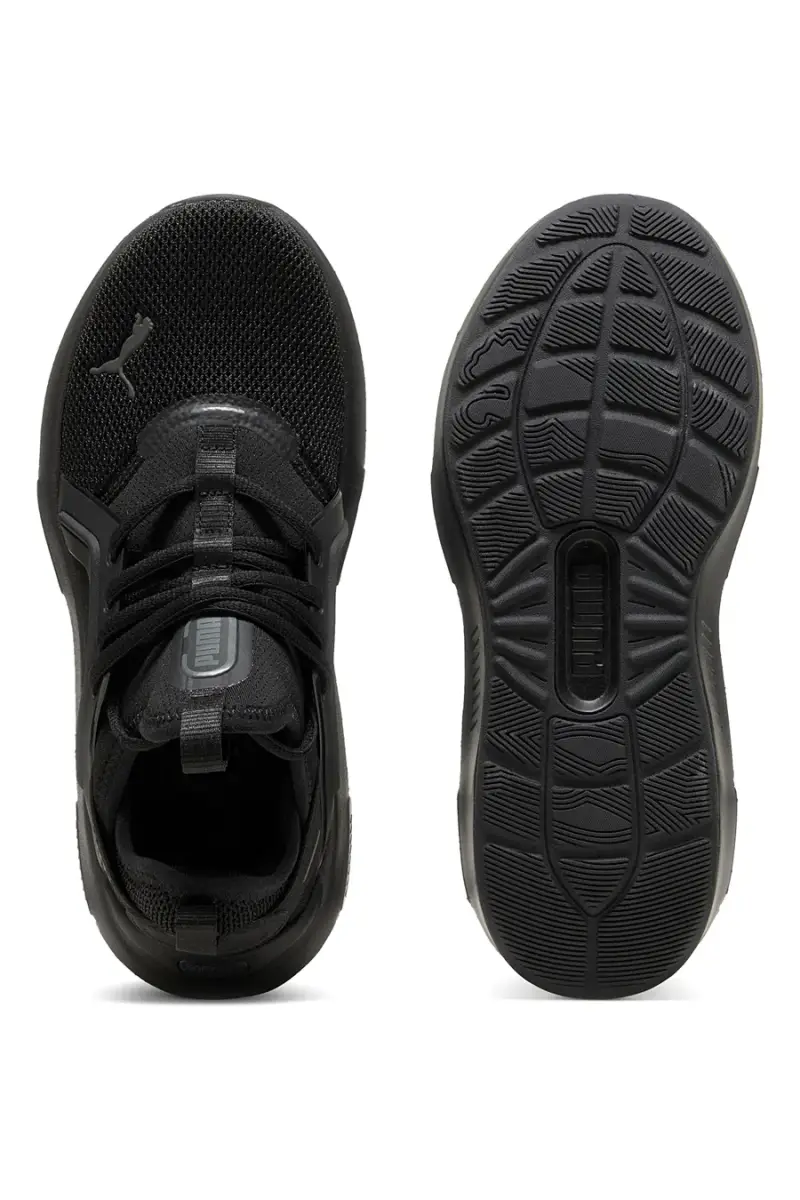 Sneakers junior nere in tessuto con suola ammortizzata Puma Softride Enzo 5 Jr [NERO] miniatura 4