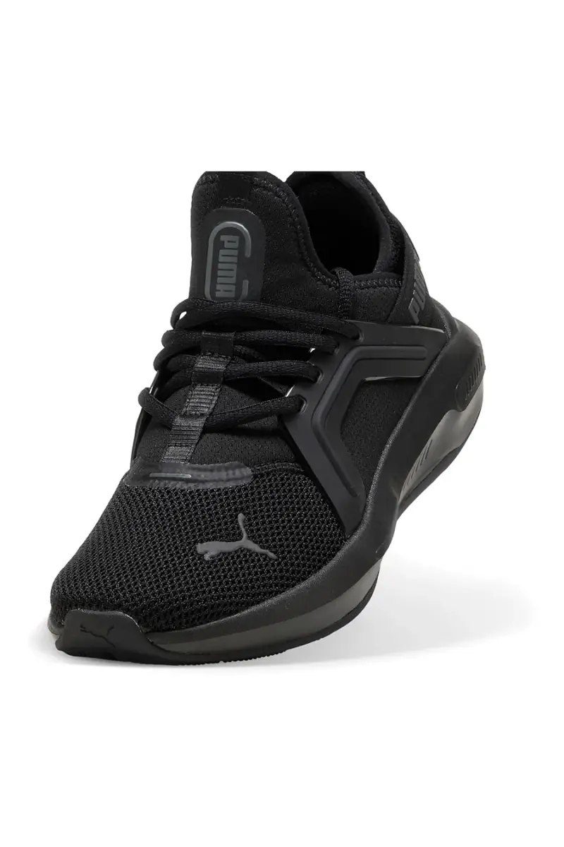 Sneakers junior nere in tessuto con suola ammortizzata Puma Softride Enzo 5 Jr [NERO] miniatura 5