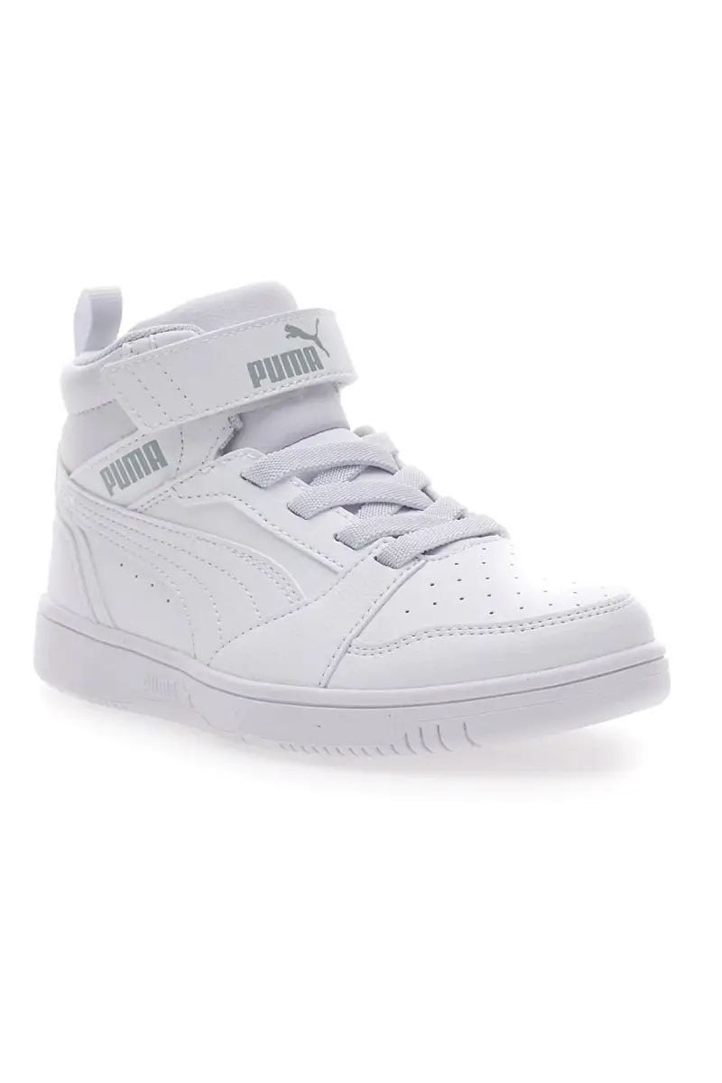 Sneakers Mid-Cut Bianche Con Fascia Laterale Puma Rebound V6 Mid Ac Ps [BIANCO miniatura 2