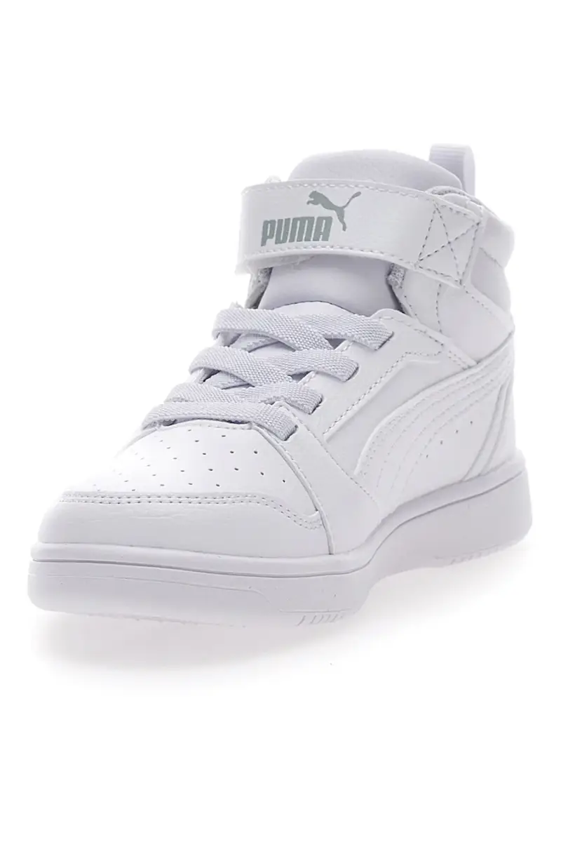 Sneakers Mid-Cut Bianche Con Fascia Laterale Puma Rebound V6 Mid Ac Ps [BIANCO miniatura 3