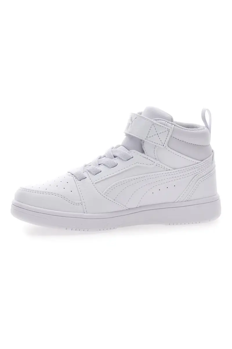 Sneakers Mid-Cut Bianche Con Fascia Laterale Puma Rebound V6 Mid Ac Ps [BIANCO miniatura 4