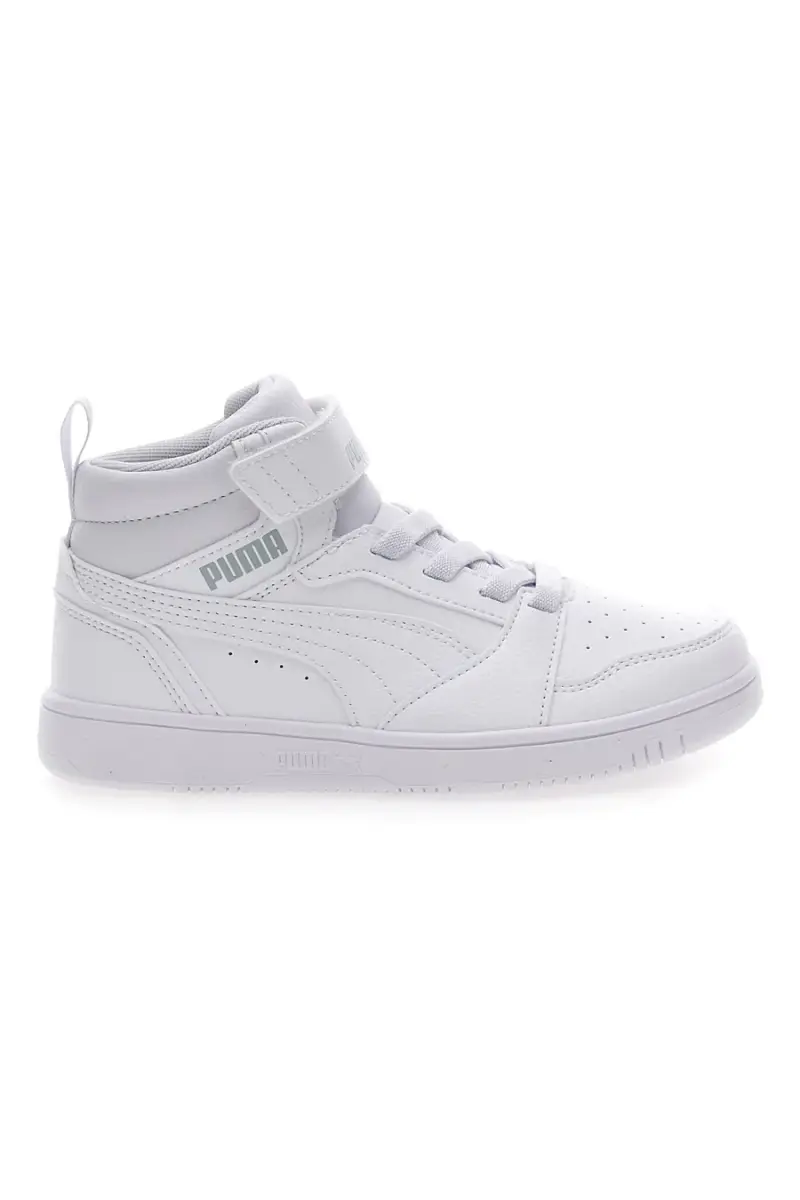 Sneakers Mid-Cut Bianche Con Fascia Laterale Puma Rebound V6 Mid Ac Ps [BIANCO