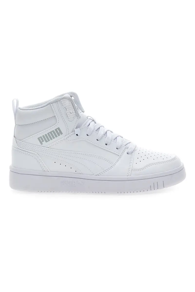 Sneakers Mid-Cut con Tomaia Traforata Puma REBOUND V6 MID JR Bianche [BIANCO]