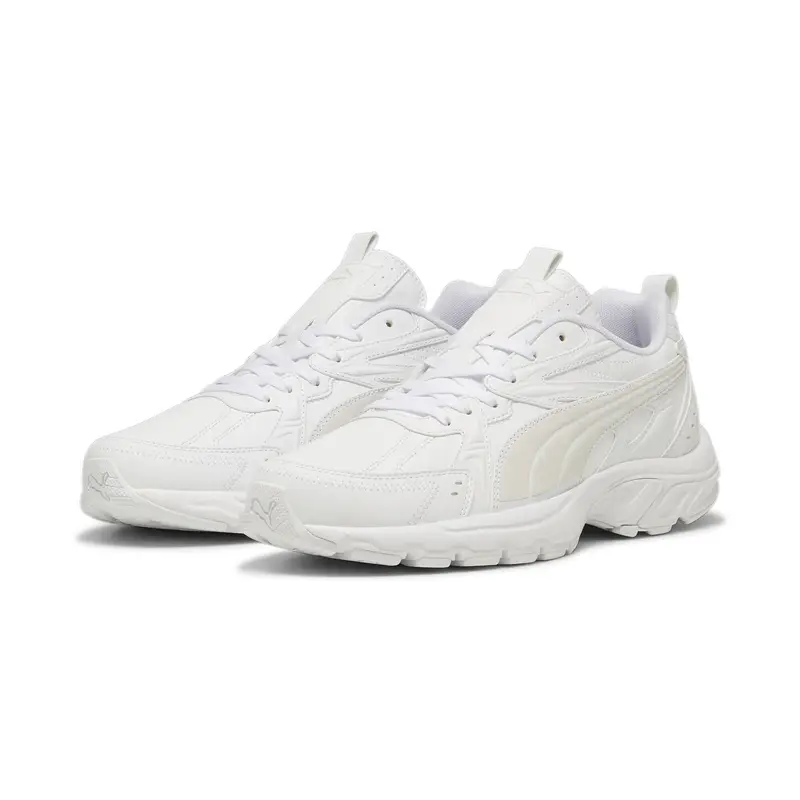 Sneakers Milenio Tech in pelle unisex PUMA White Feather Gray | Puma Bianco