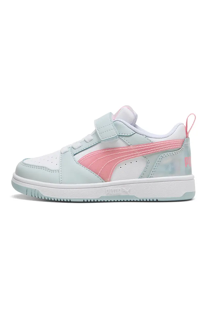 Sneakers multicolor pastello con chiusura a strappo Puma Rebound V6 Lo Space Belle AC+ PS [AZZURRO