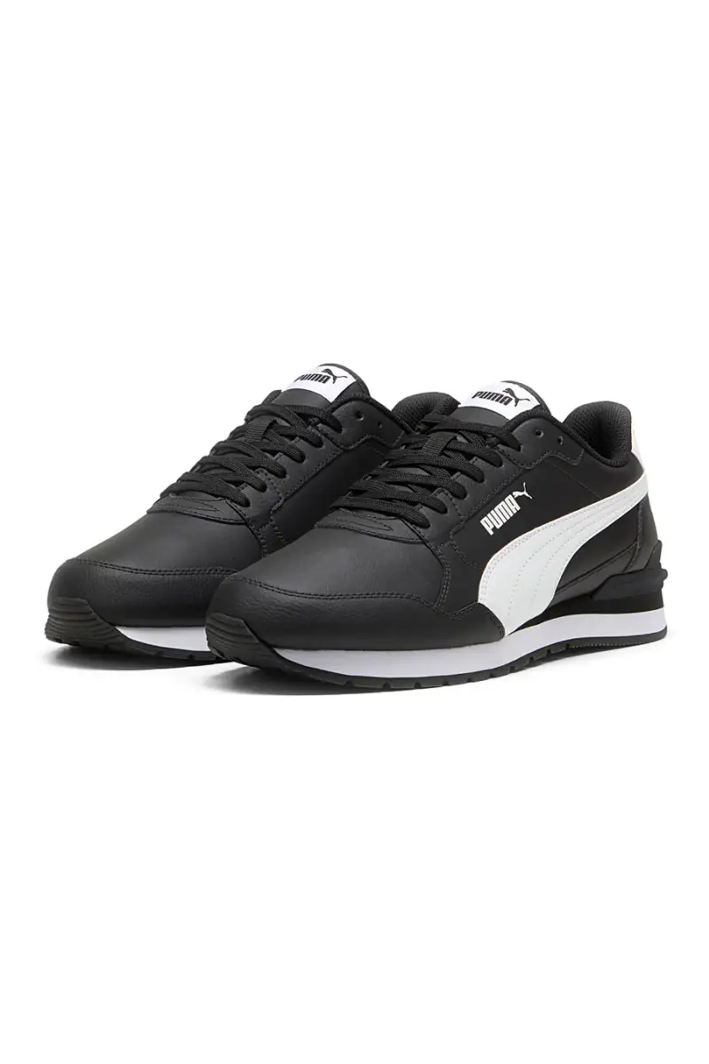 Sneakers nere con dettagli bianchi e soletta SoftFoam+ Puma ST Runner v4 L [NERO miniatura 2