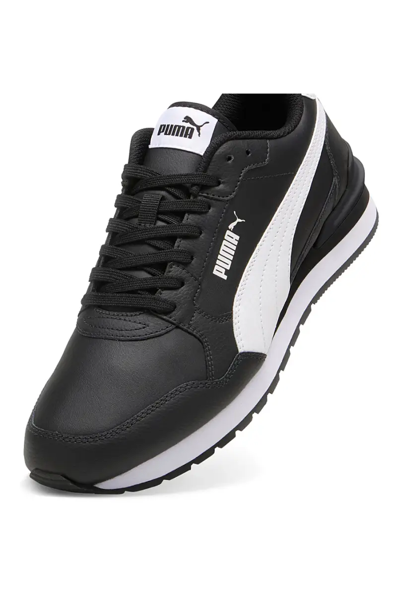Sneakers nere con dettagli bianchi e soletta SoftFoam+ Puma ST Runner v4 L [NERO miniatura 5