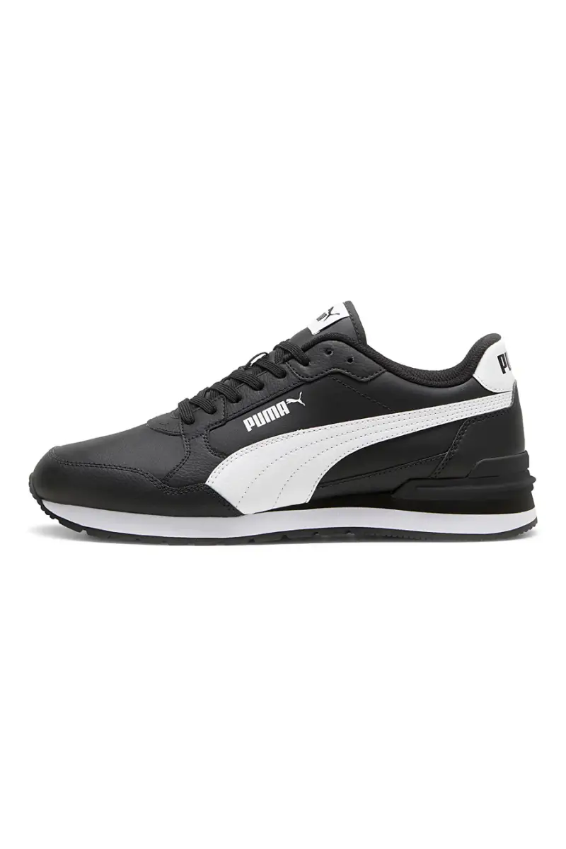 Sneakers nere con dettagli bianchi e soletta SoftFoam+ Puma ST Runner v4 L [NERO