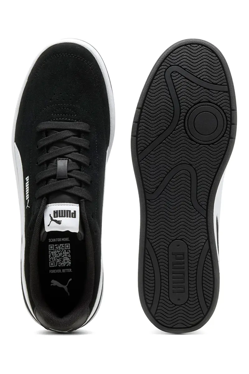 Sneakers nere con dettagli bianchi Puma Court Classic Clean SD [NERO miniatura 4