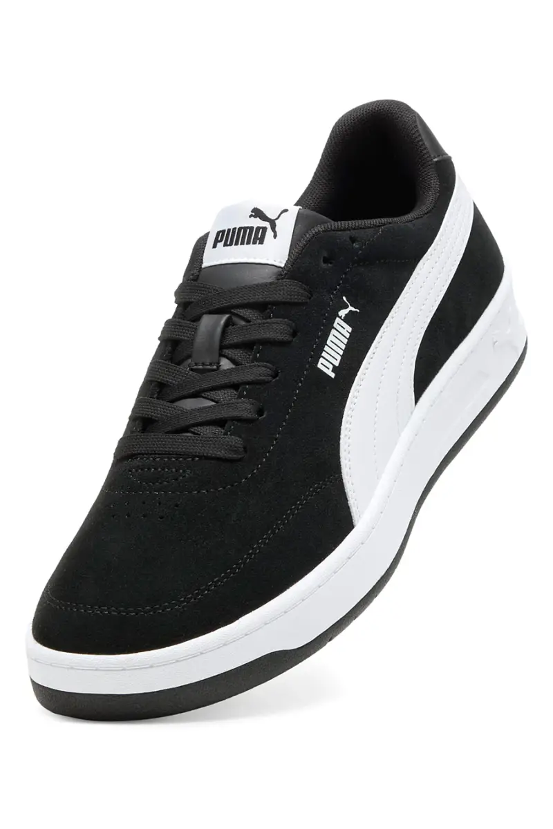 Sneakers nere con dettagli bianchi Puma Court Classic Clean SD [NERO miniatura 5