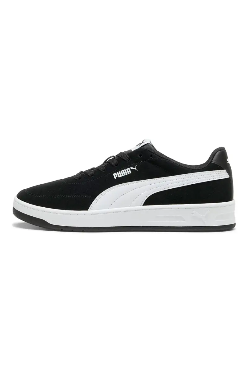 Sneakers nere con dettagli bianchi Puma Court Classic Clean SD [NERO