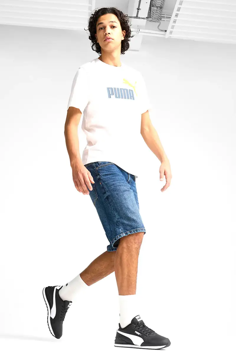 Sneakers Nere con Tomaia in Pelle PUMA ST Runner v4 L [NERO miniatura 2