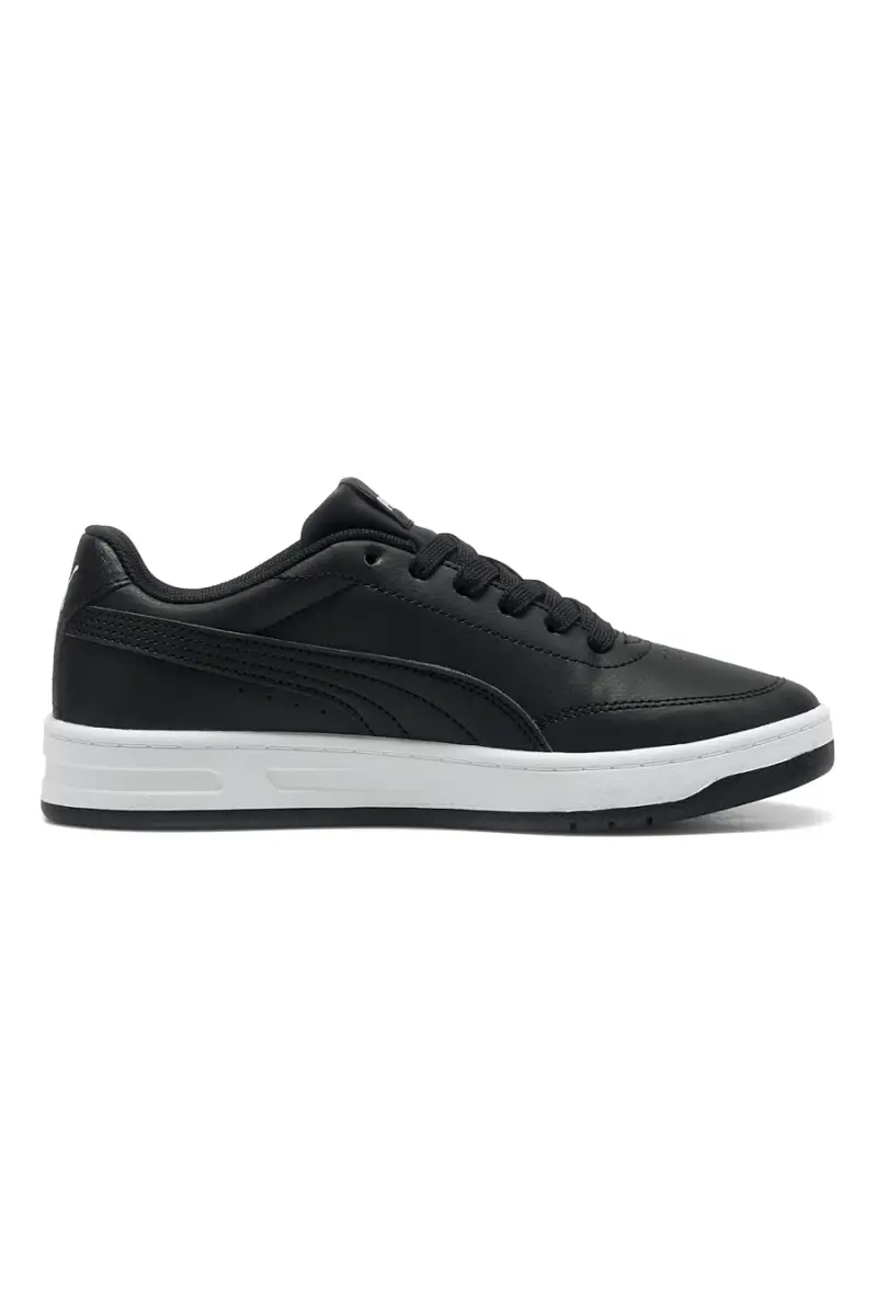 Sneakers nere in materiali sintetici con suola bicolore Puma Court Classic Clean Jr [NERO] miniatura 4