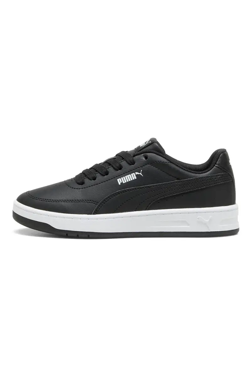 Sneakers nere in materiali sintetici con suola bicolore Puma Court Classic Clean Jr [NERO]